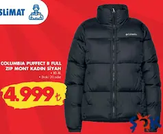 COLUMBİA PUFFECT II FULL ZİP KADIN MONT SİYAH fiyat ve kampanya bilgisi